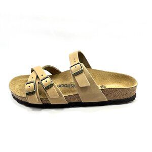 Like New Birkenstock Franca Tobacco Brown Leather Sandals EU 36/US 5.5 Fits 6